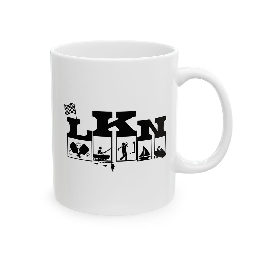Lake Norman North Carolina Inspired White Coffee Mug