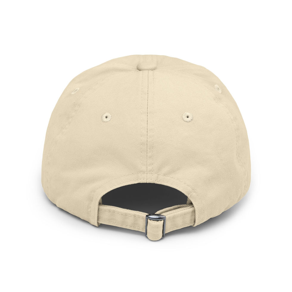 Back View of Stone Distressed Cap