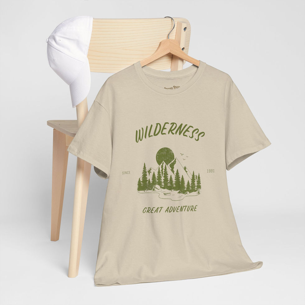 Sand Wilderness Adventure tee front view