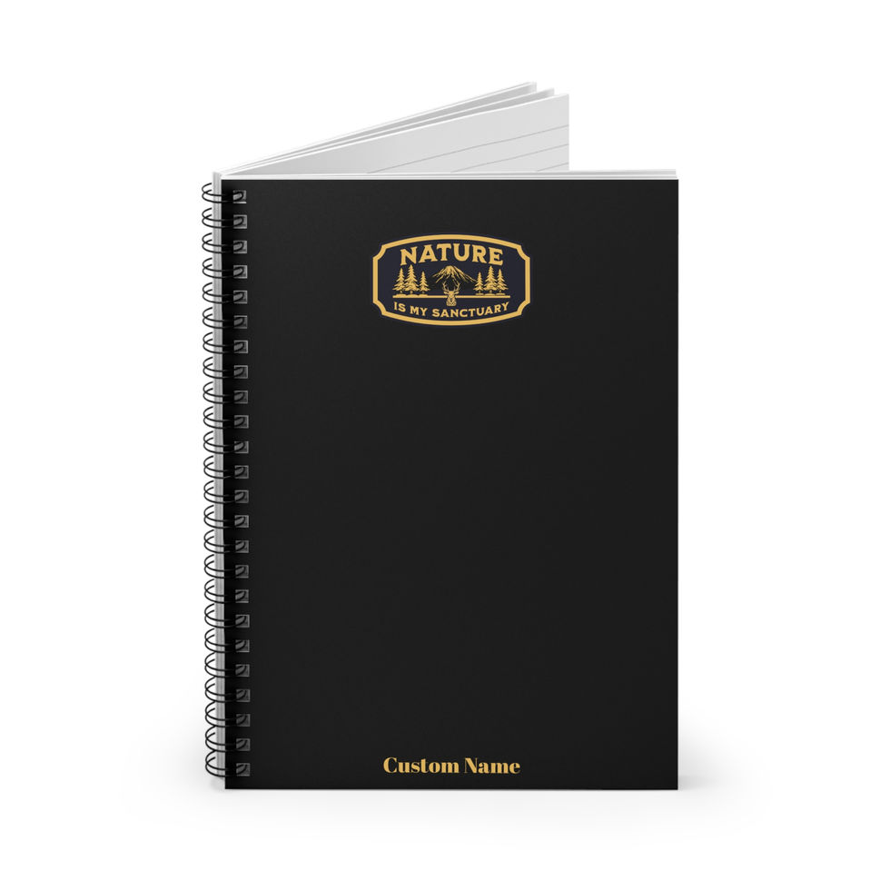 Nature Sanctuary Customizable Notebook front view