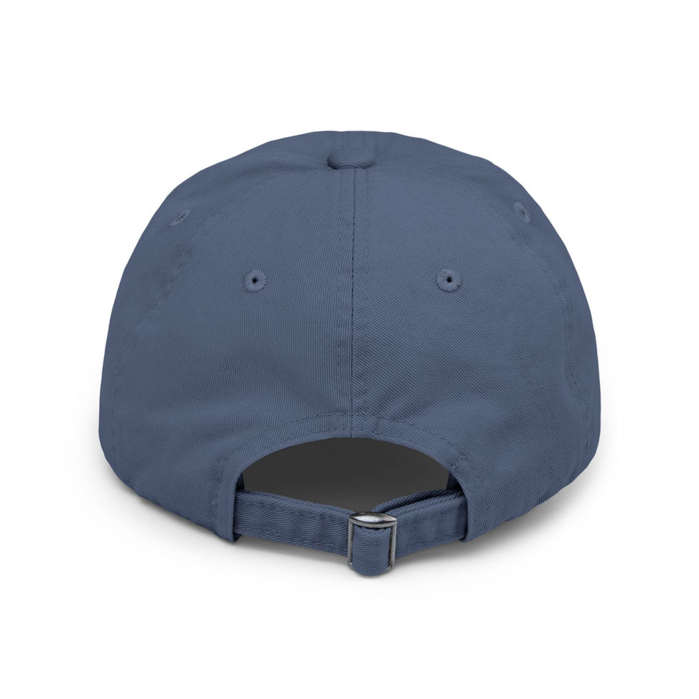 Back View of Scotland Blue Distressed Cap
