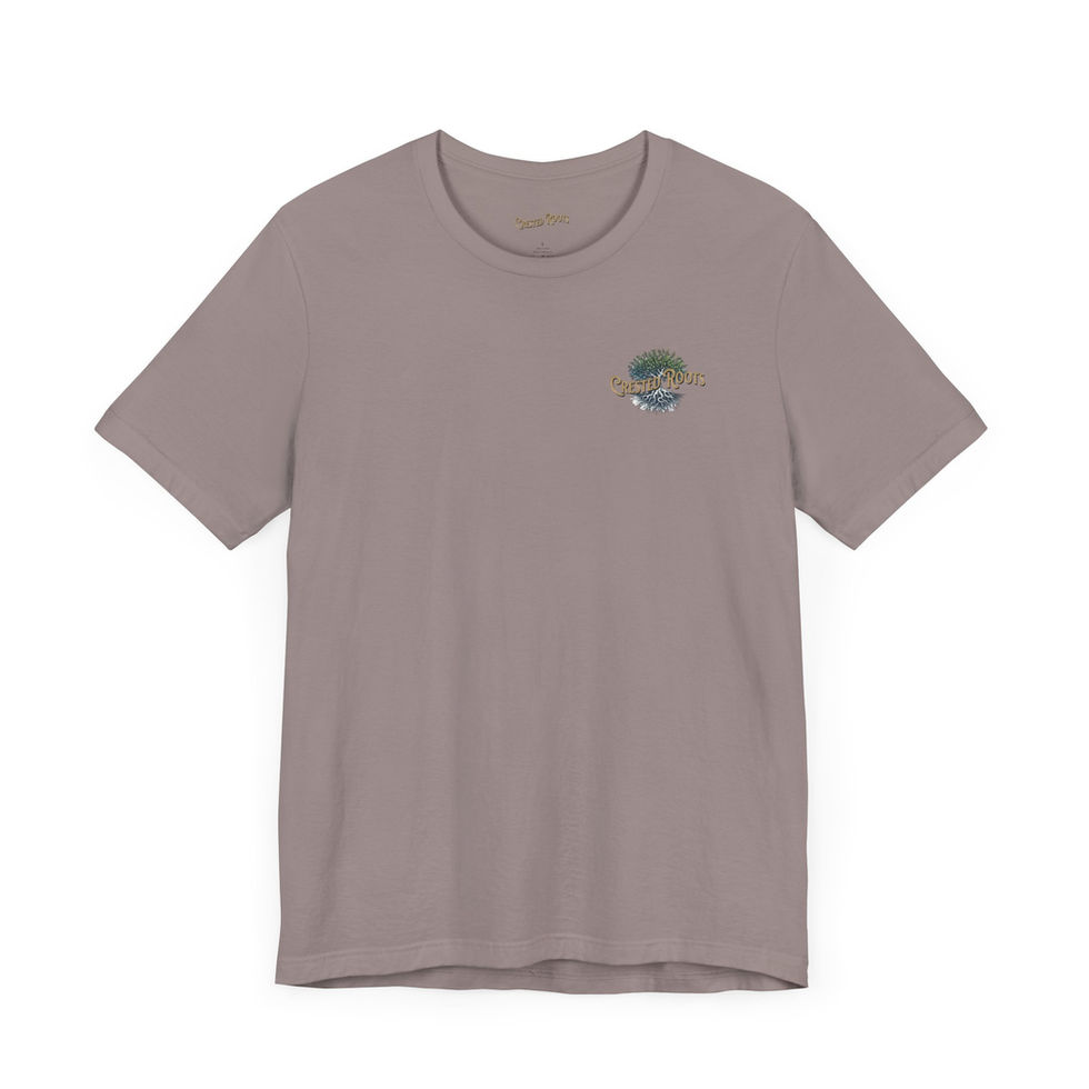 Crested Roots Embrace the Carolinas' Wild Side Tee Pebble color