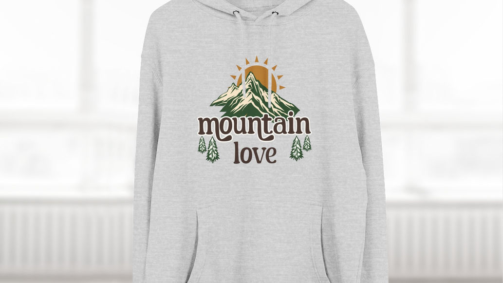 The Mountain Love Hoodie Heather Grey