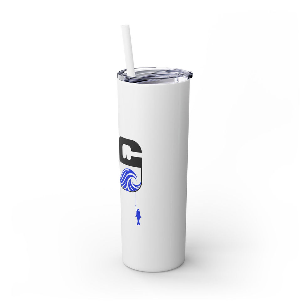 North Carolina Inspired Skinny Tumbler White