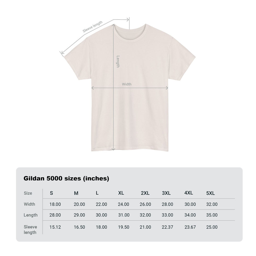 Linville Gorge Wilderness tee side chart