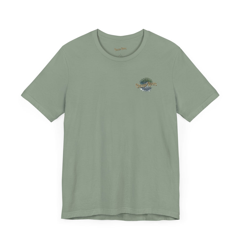 Crested Roots Embrace the Carolinas' Wild Side Tee Sage