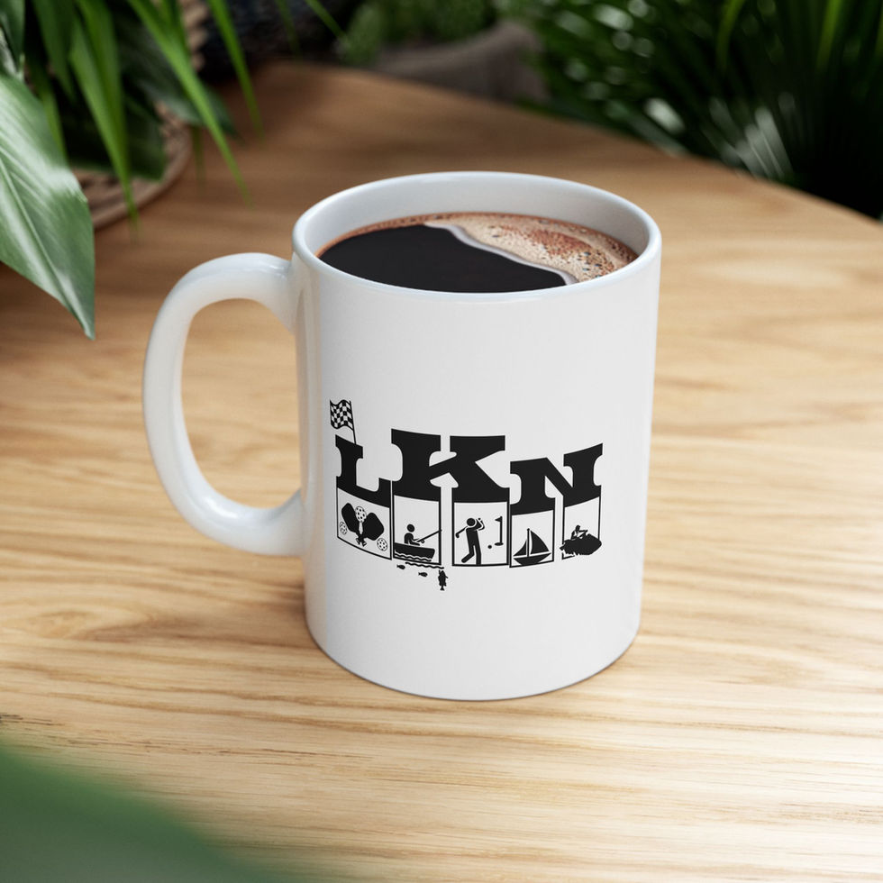 Lake Norman North Carolina Inspired White Coffee Mug
