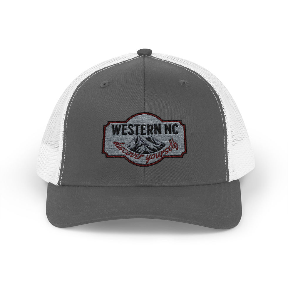 Gray Western NC trucker hat