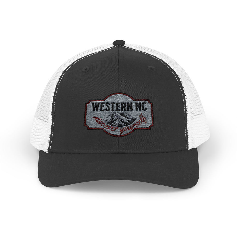 Western NC trucker cap, discover yourself