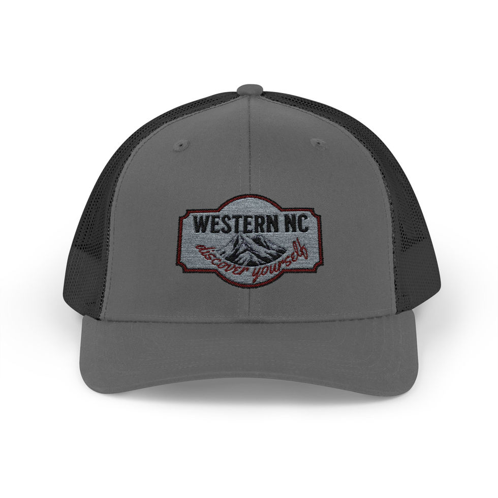 Gray Western NC trucker hat