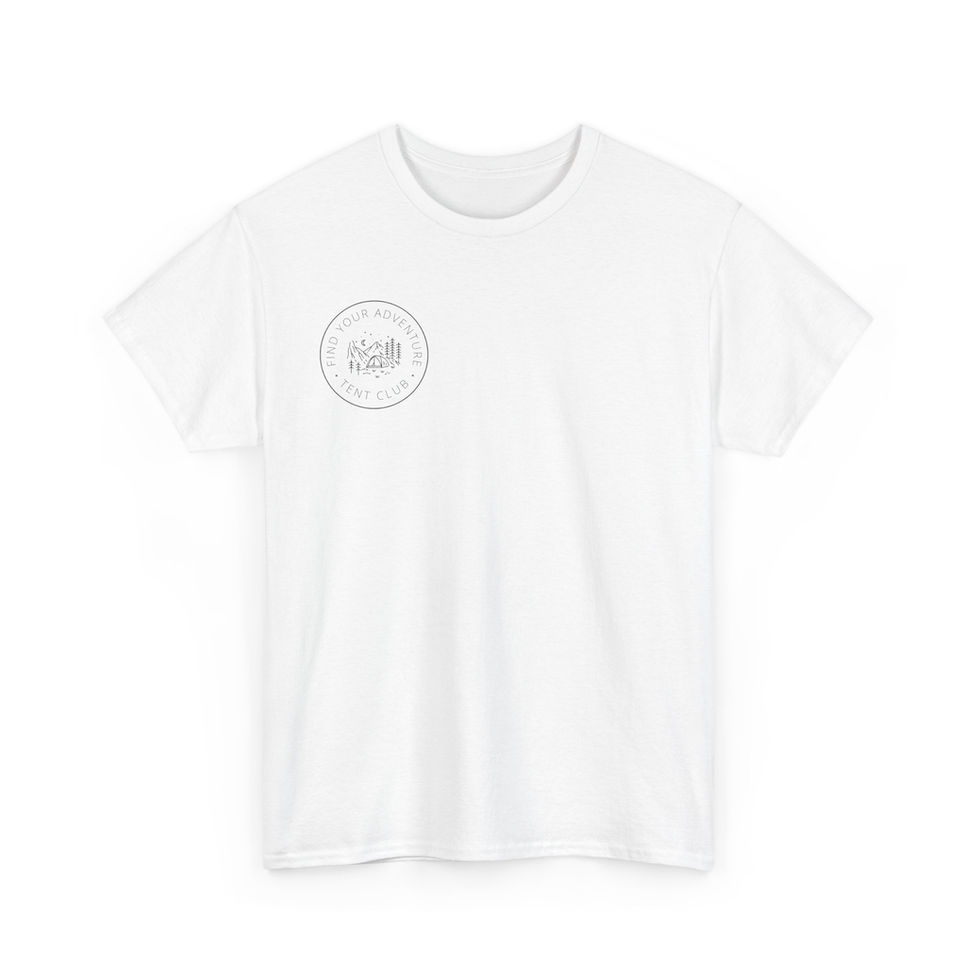 Front view of white t-shirt