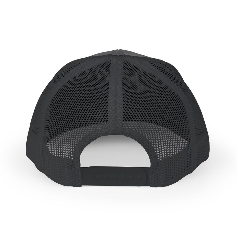 Black mesh back trucker hat