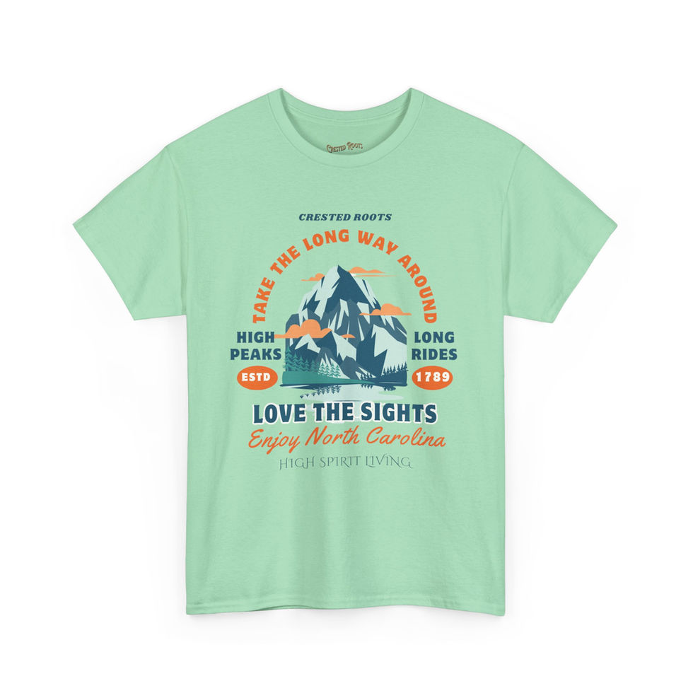Mint tee front view