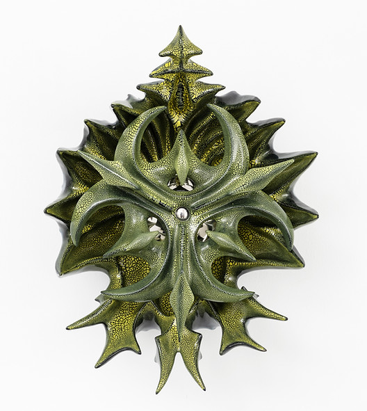 Vadim Pugin, Engagement, 2026, glazed ceramic, steel, 24 x 15 x 11 in.jpg