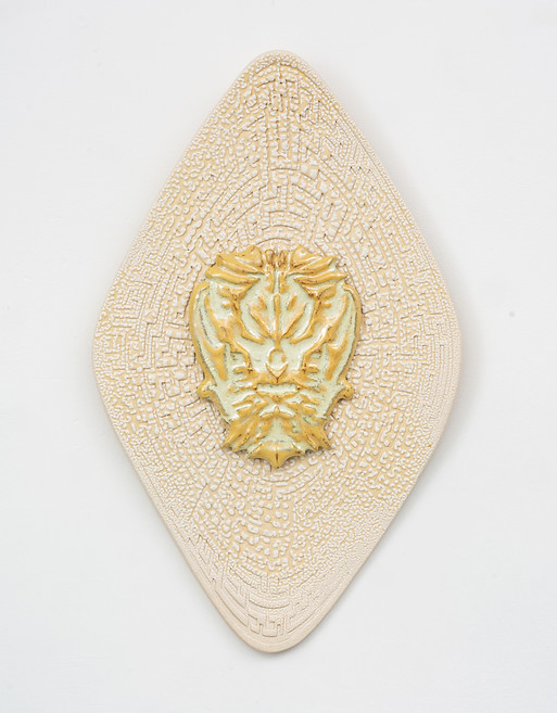 Vadim Pugin, Vera Effigies, 2026, glazed ceramic, 15.5 x 10 x 1 in.jpg