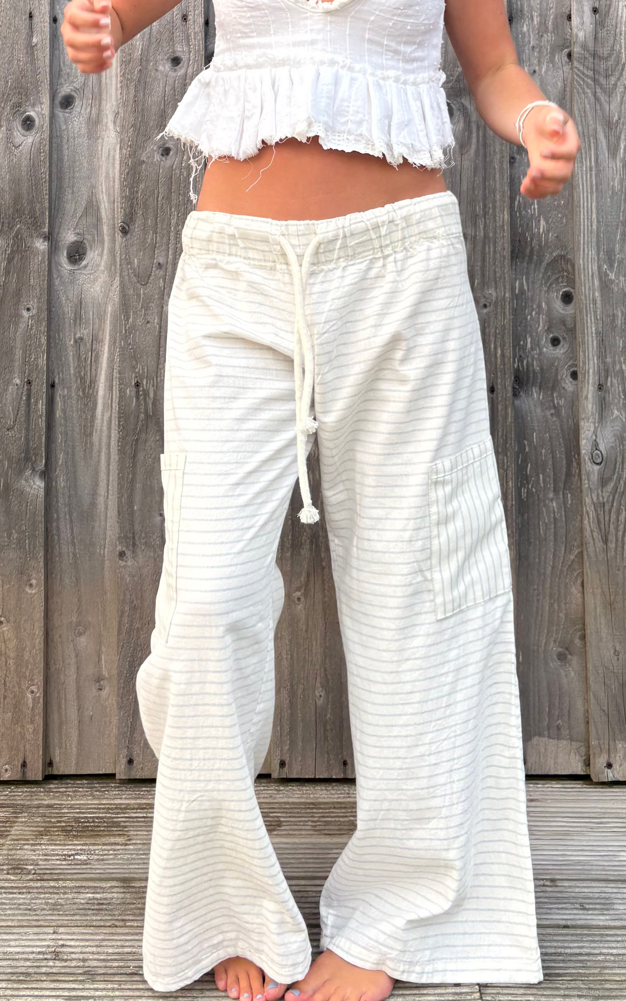 “City to Surf” Medium Stripe Cream