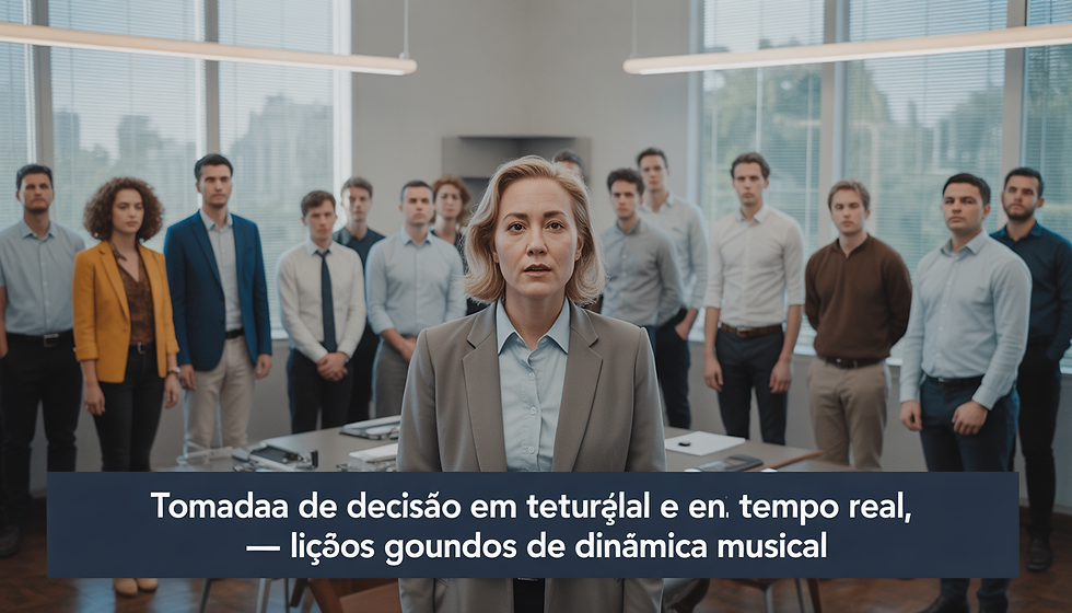 Tomada de Decisão em Tempo Real: O Que a Dinâmica Musical Ensina Sobre Agilidade