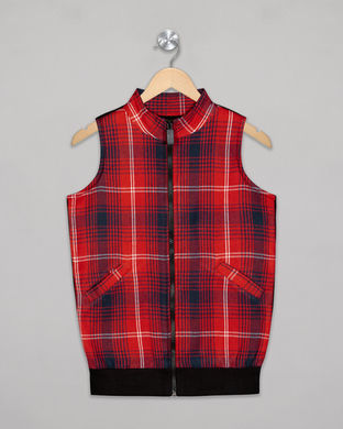 Flannel Sleeveless jacket manufacturer