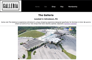 Johnstown Galleria Website Development