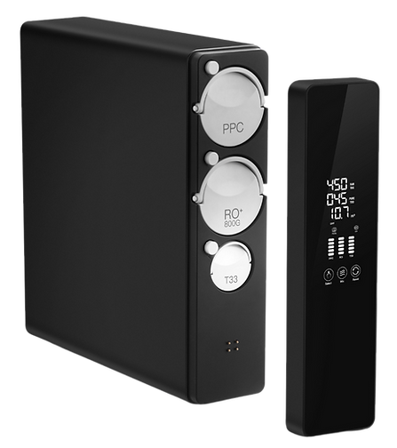 Omgekeerd osmose systeem opengemaakt