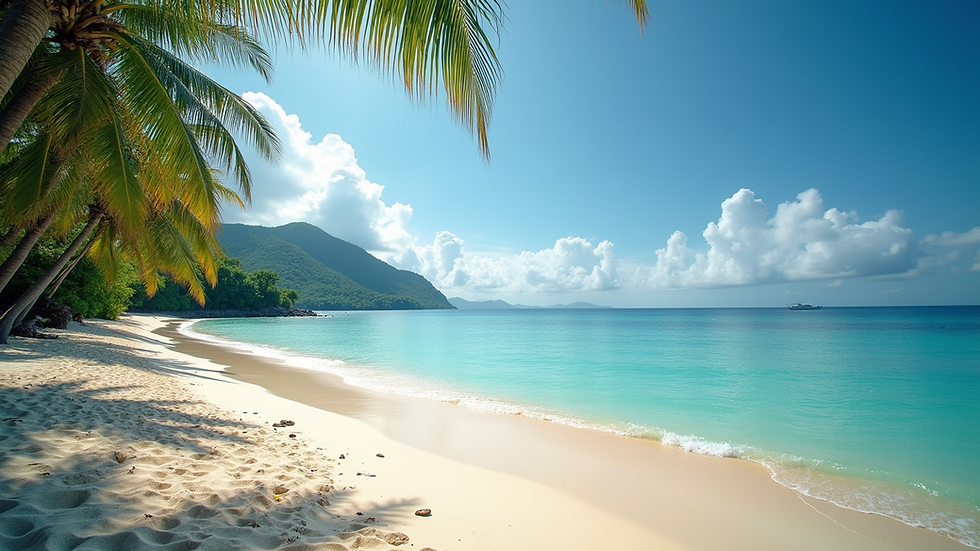 Wide angle view of a stunning beach in Phuket
