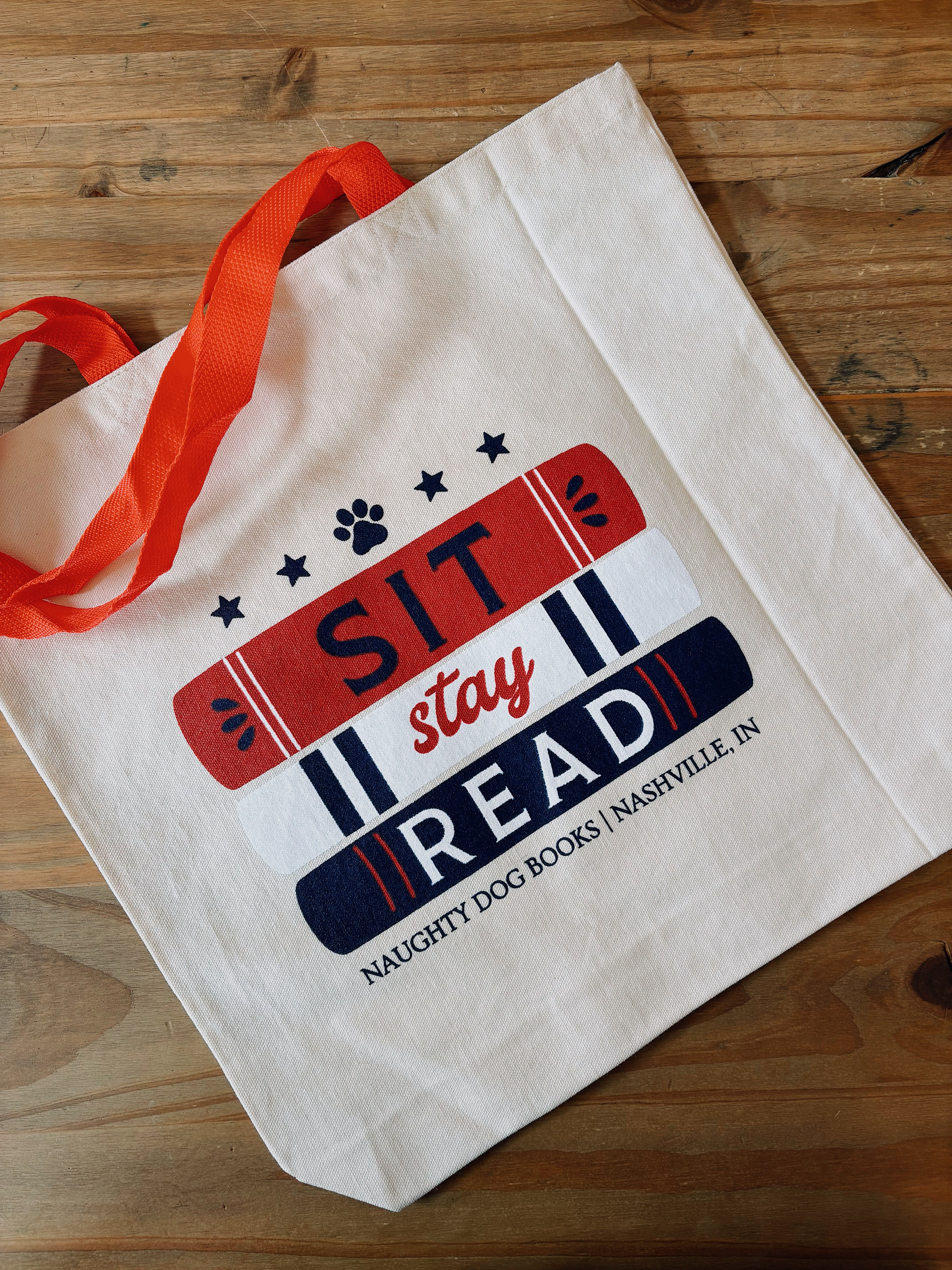 Sit. Stay. Read. Tote