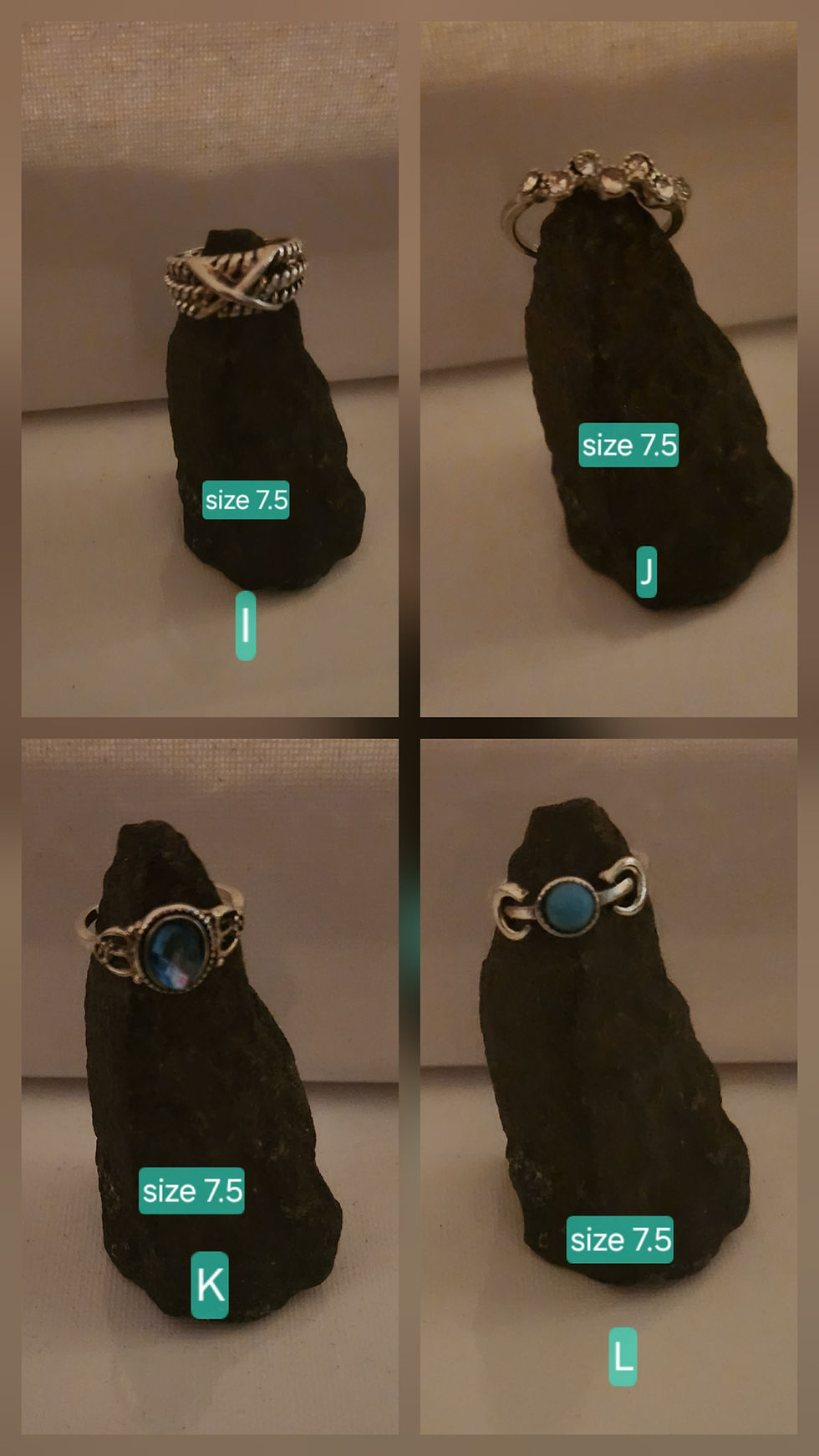 Thumbnail: Size 7.5 rings