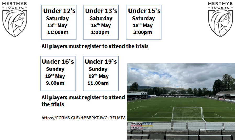 Academy Trials - 2024/25 Season