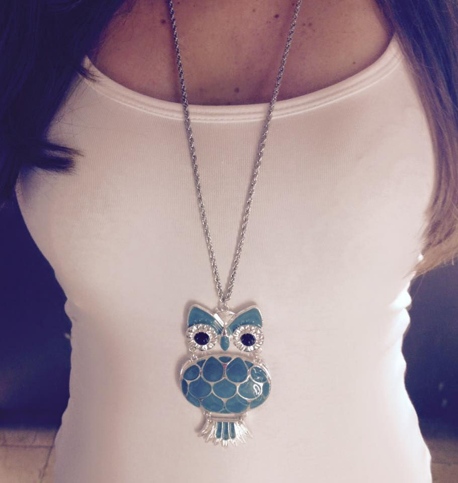 Miniatura: Collar Largo Buho