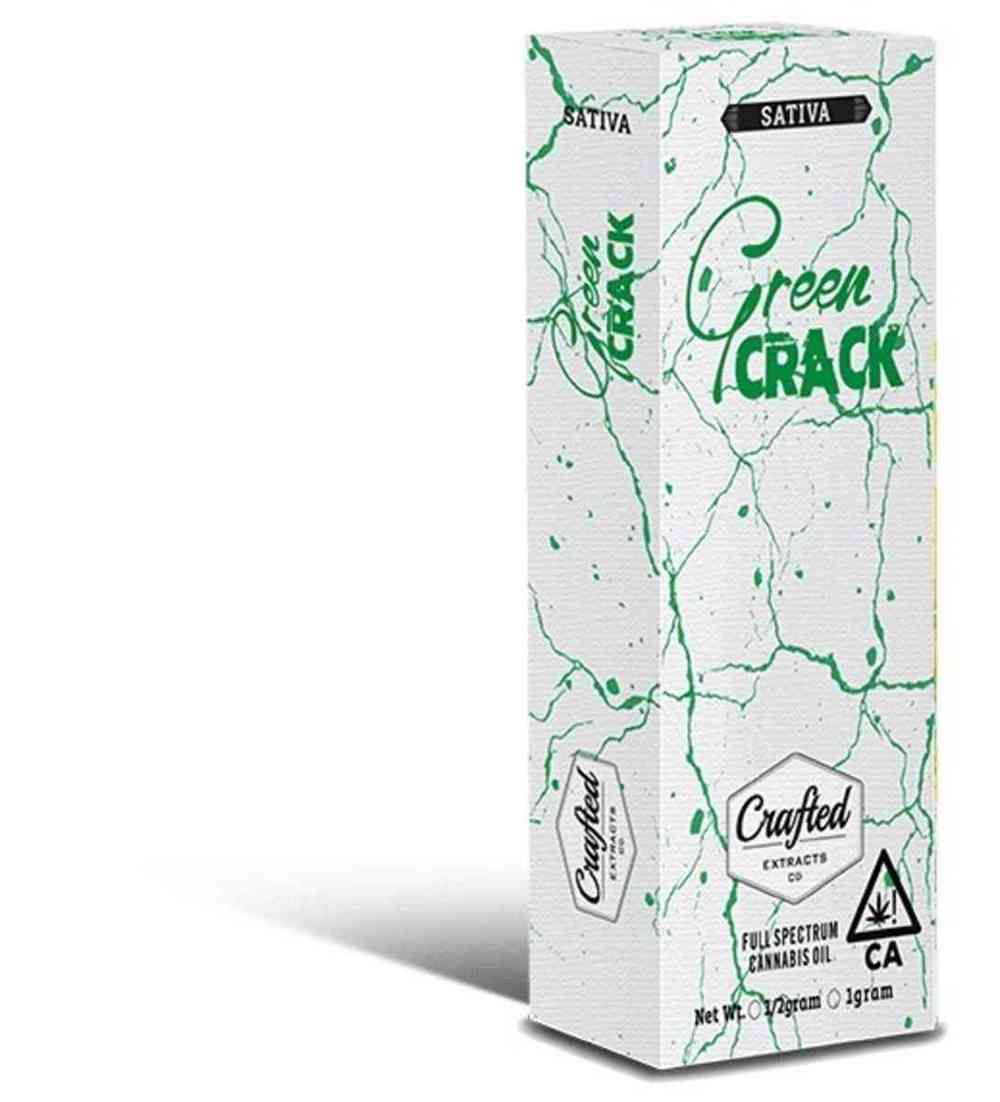 Green Crack 1 Gram Vape Bar- By Crafted Extracts"Ready to use"