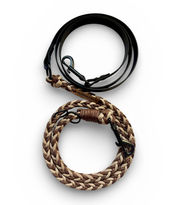 Paracord-Leinen mit Biothane in Braun und Schwarz aus der Schweiz