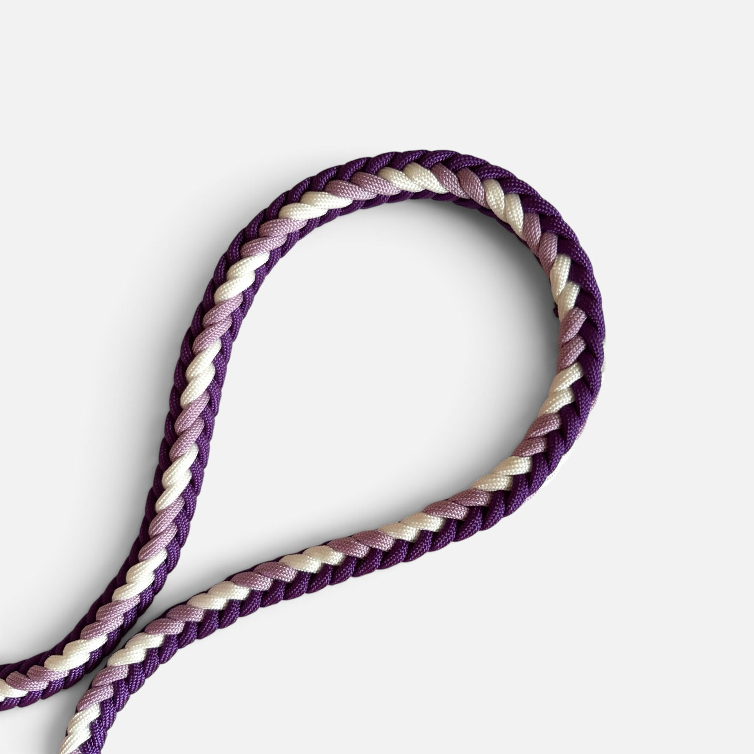 Paracord Hundeleine in violett, lila und weiss