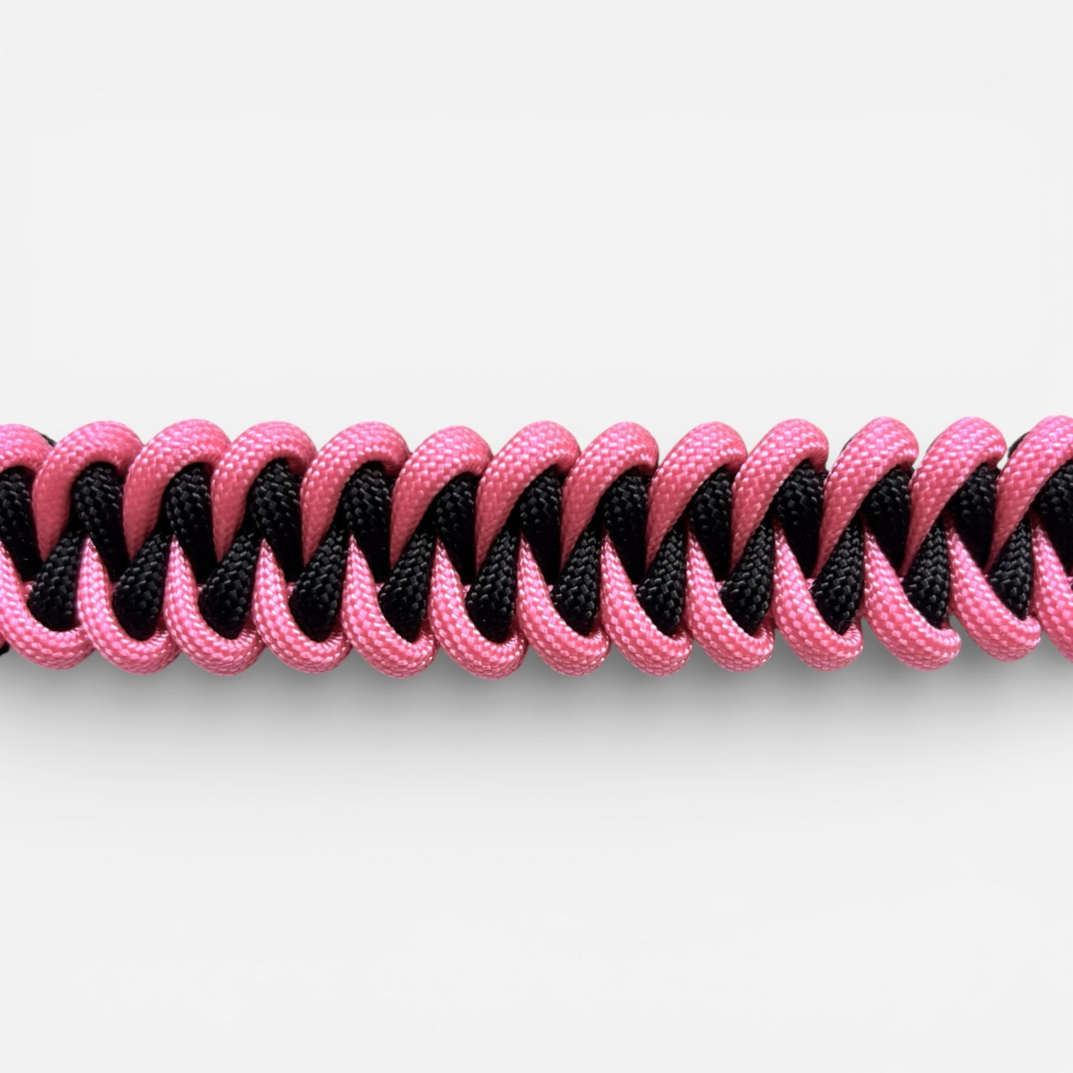Paracord-Hundehalsband aus Paracord in schwarz pink