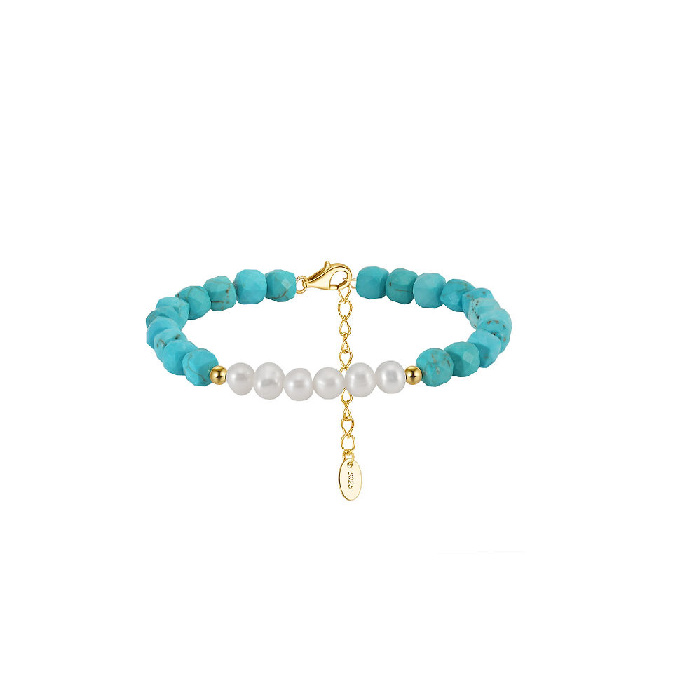 Turquoise Pearl Bracelet