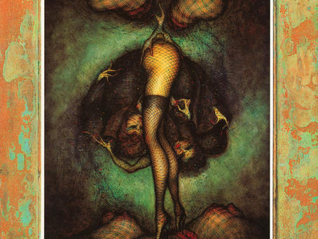 Illustrations and paintings by the surrealist Pierre Molinier.