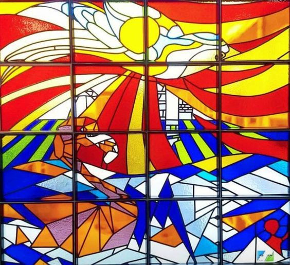 Eindresultaat Glas in lood
