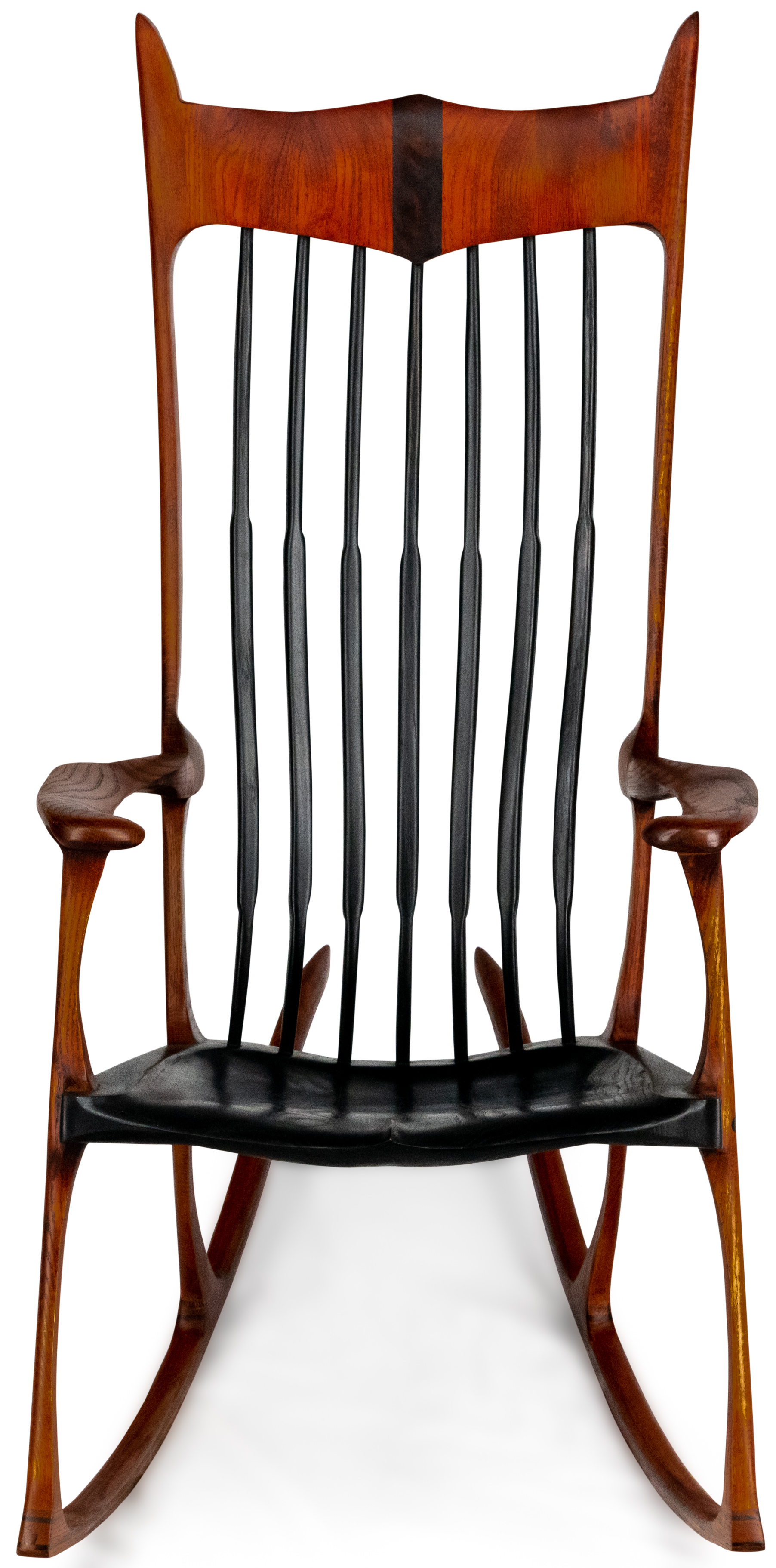 Gifted-Stained Oak with black Slats & Seat