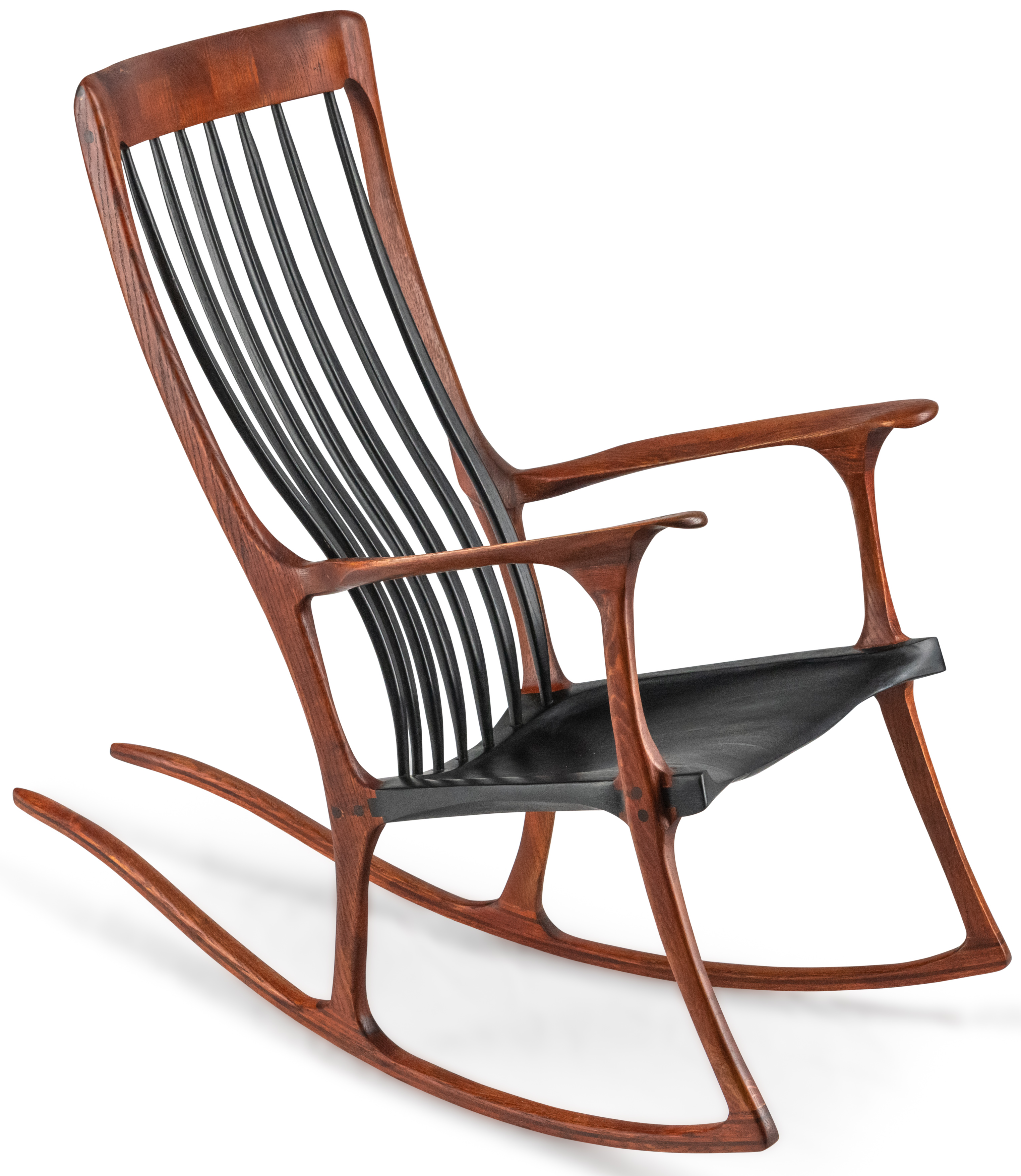 Gifted- Stained Oak with black Slats & Seat