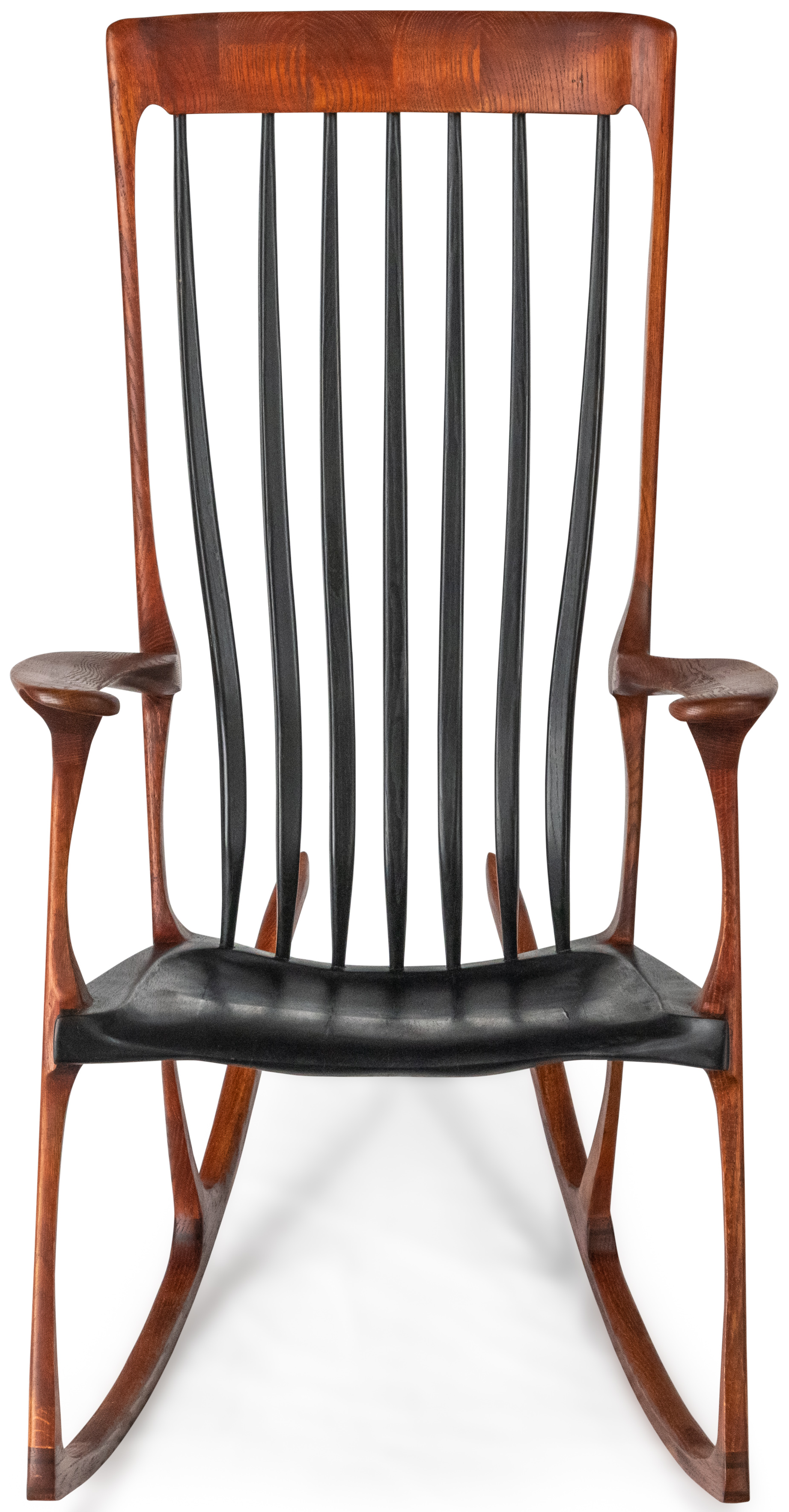 Gifted- Stained Oak with black Slats & Seat