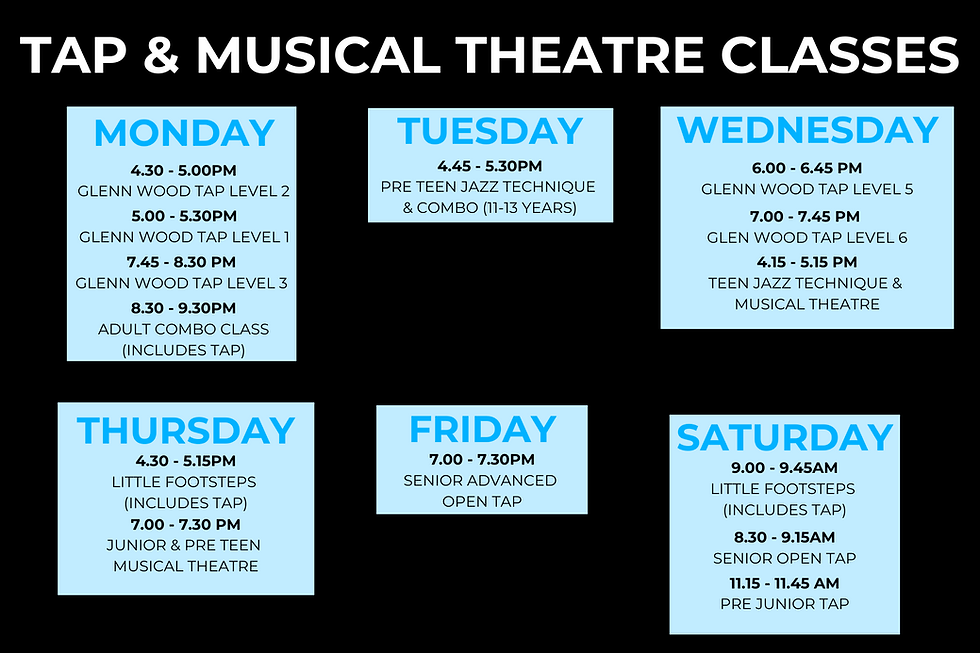 Tap and Musical Theatre classes Seven Hills