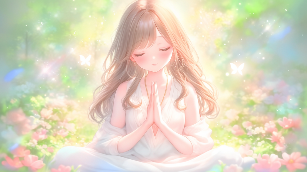 chiharu_aiart_Woman_meditating_quietly_in_nature_--ar_169_--p_e380c8da-7755-4c5a-afe6-cb14