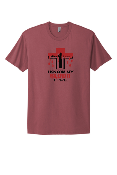 MAUVE IKMBT SHIRT W/  BLACK CROSS