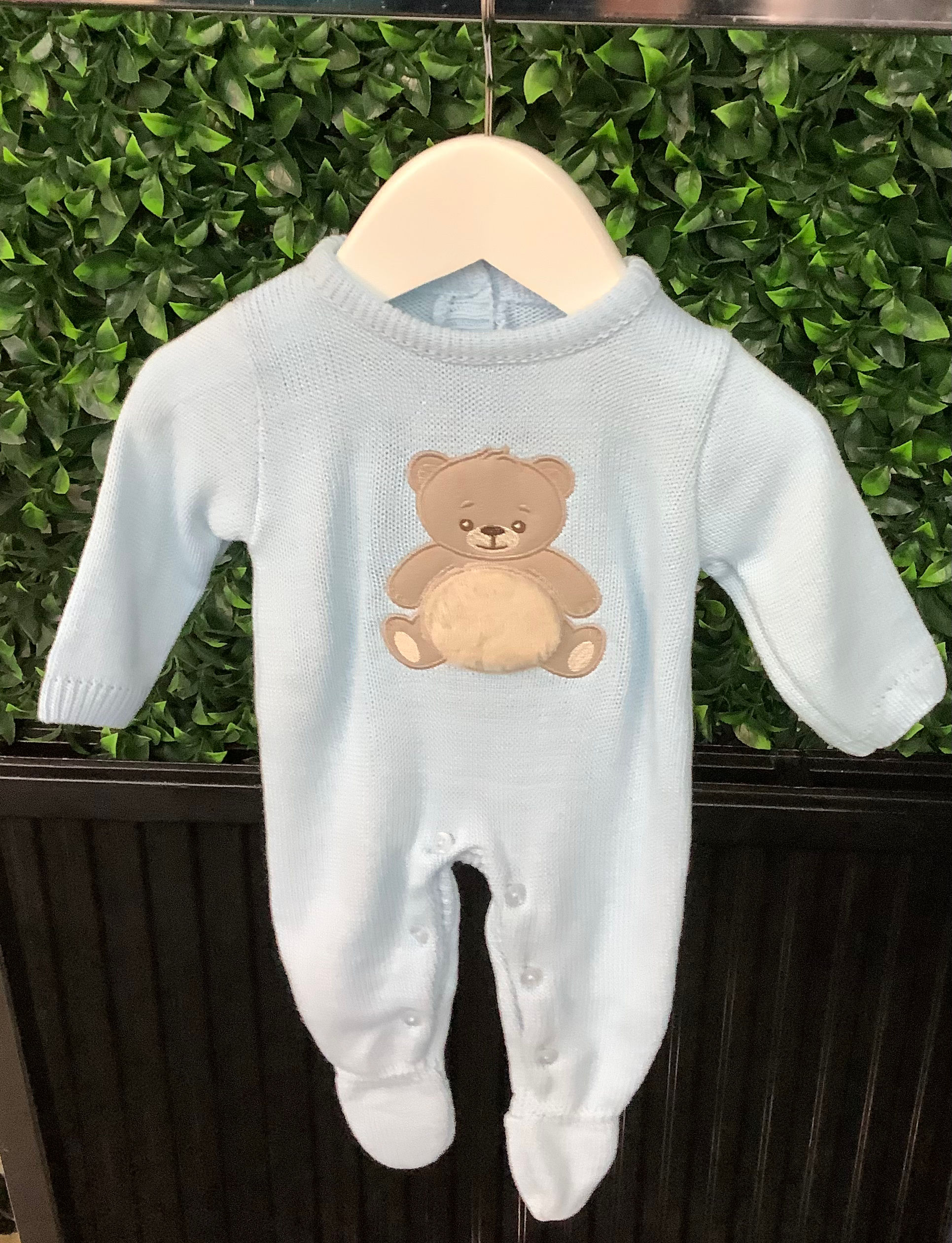 B1112 PEX TEDDY BLUE ROMPER 