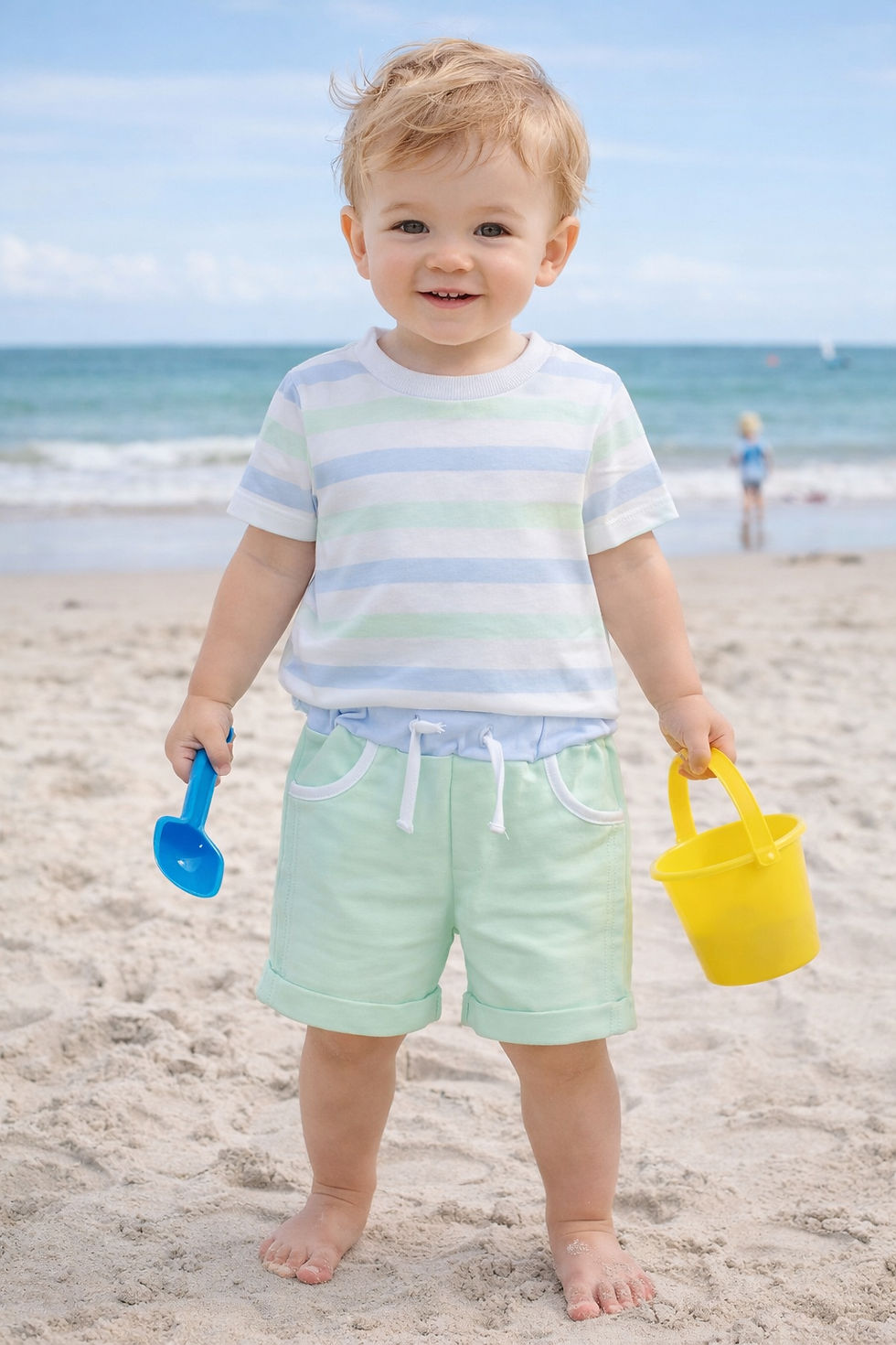 Thumbnail: PA-801J PASTELS & CO “BRUNO” SHORTS SET * 