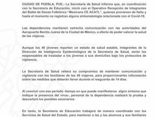 COMUNICADO DE SALUD COVID-19