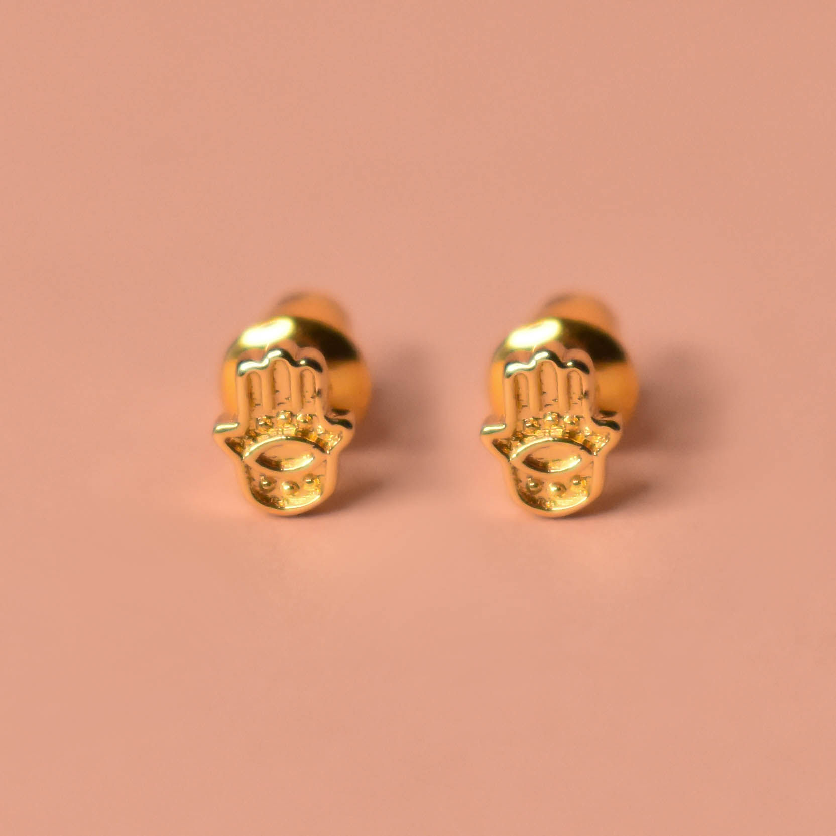 Aretes mini hamsa 