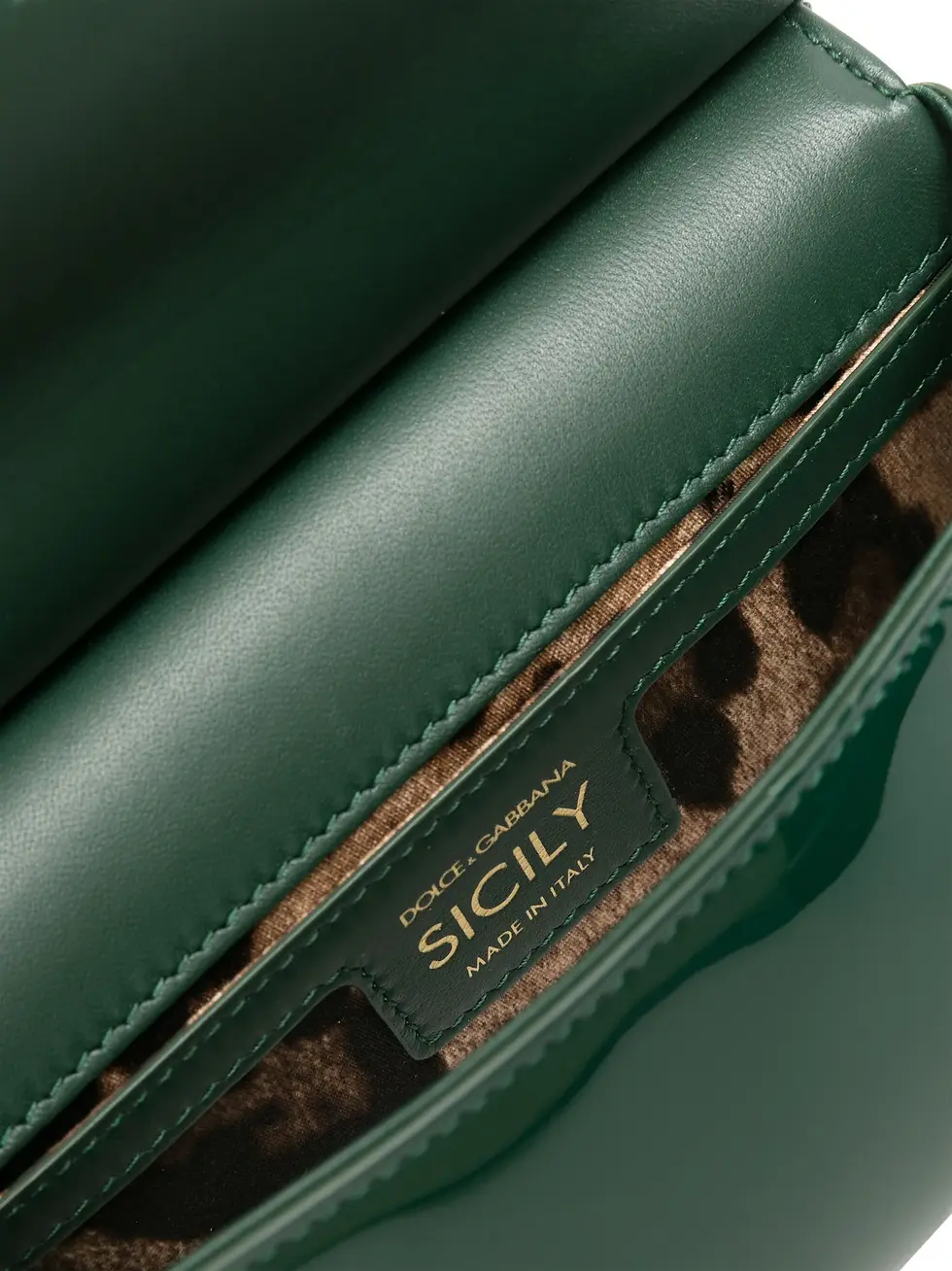 Thumbnail: Dolce & Gabbana small Sicily patent-leather tote bag