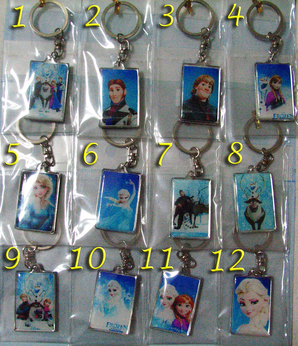 מחזיקי מפתחות פרוזן Frozen keychains