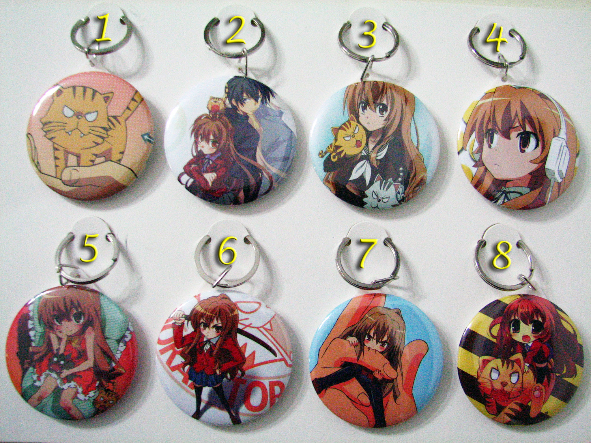 מחזיקי מפתחות טוראדורה Toradora! keychains