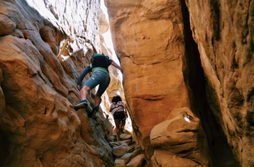 Slot canyon hike